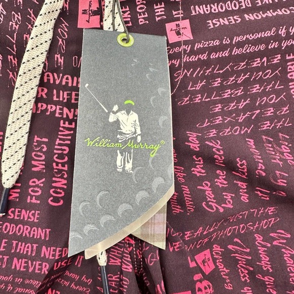 William Murray Board Shorts Men 32 Words Of Wisdom Print Polyester Beach Golf - Picture 4 of 11